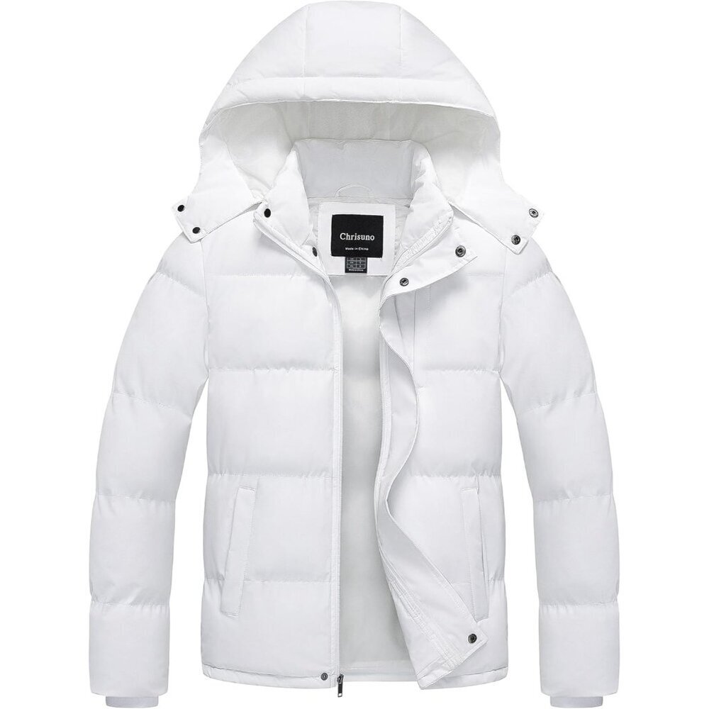 Men's Winter Coat Waterproof Warm Puffer Jacket Quilted Insulated Bubble Jackets